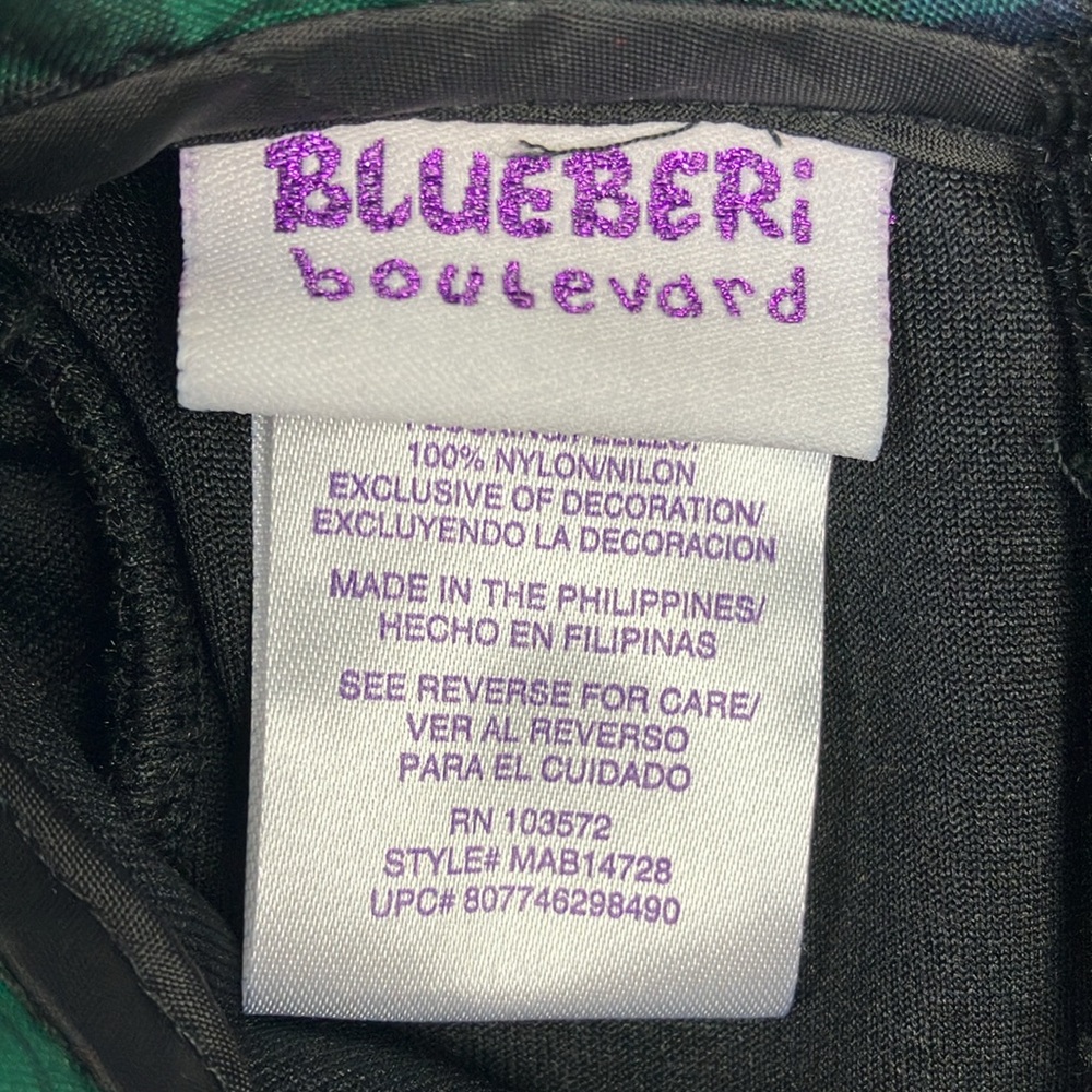 Blueberi Boulevard Taffeta Romper - Picture 5 of 8